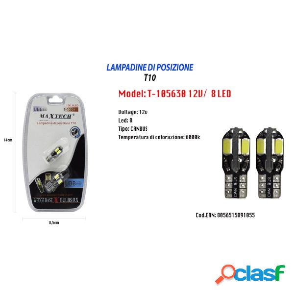 Trade Shop - Lampadine Di Posizione T10 Maxtech T-105630 12v