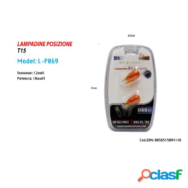 Trade Shop - Lampadine Di Posizione T15 Maxtech L-p069