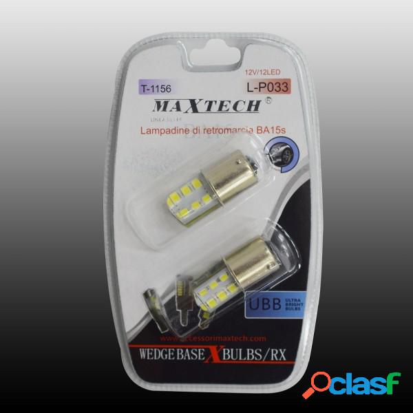 Trade Shop - Lampadine Di Retromarcia Ba15s 12v 12led