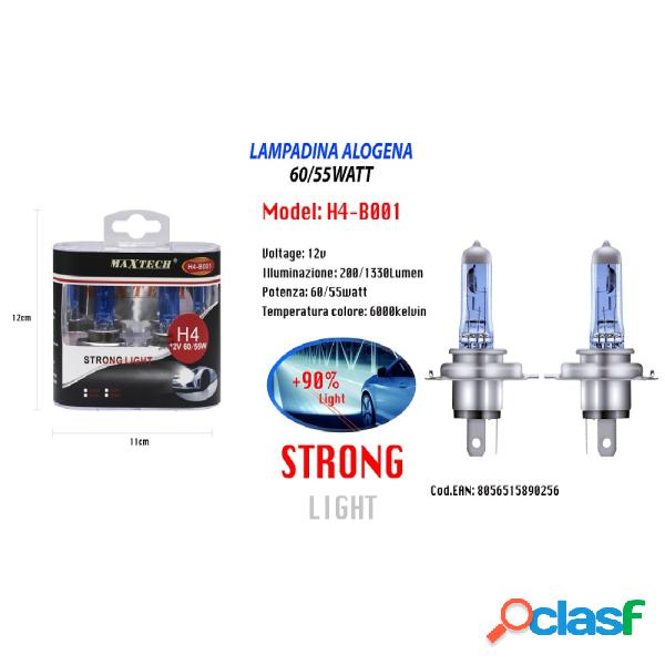 Trade Shop - Lampadine Per Auto H4 60/55w 12v Luce Bianca