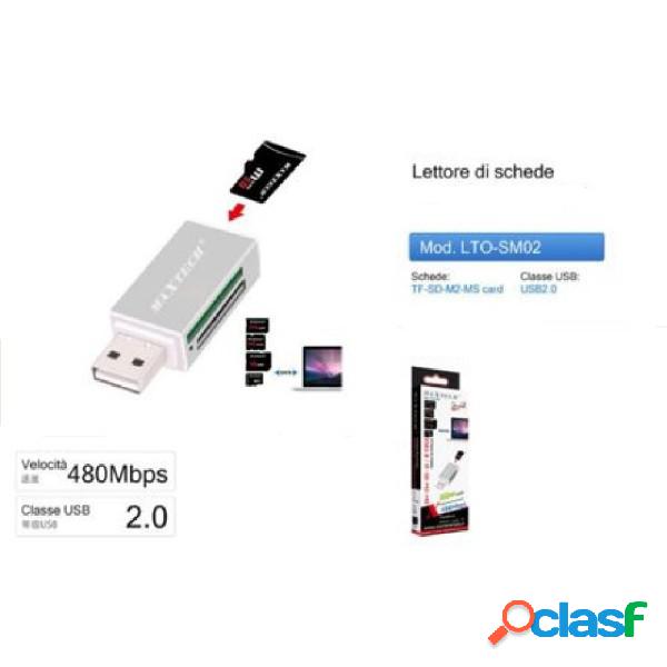 Trade Shop - Lettore Di Schede Memoria Memory Card Usb 2.0