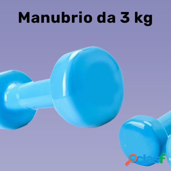 Trade Shop - Manubrio Singolo 3 Kg In Vinile Allenamento