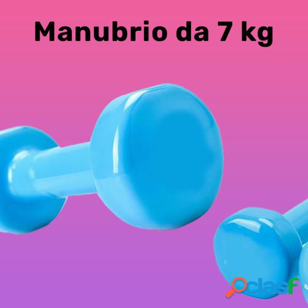 Trade Shop - Manubrio Singolo 7 Kg In Vinile Allenamento