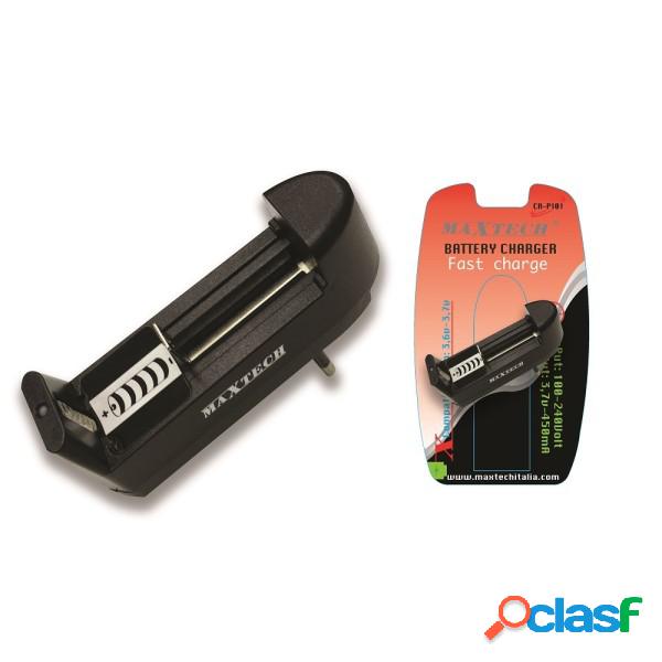 Trade Shop - Maxtech Carica Batteria Universale 3.7v Li-ion