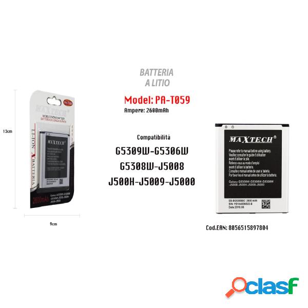 Trade Shop - Maxtech Pa-t059 Batteria A Litio Per Samsung