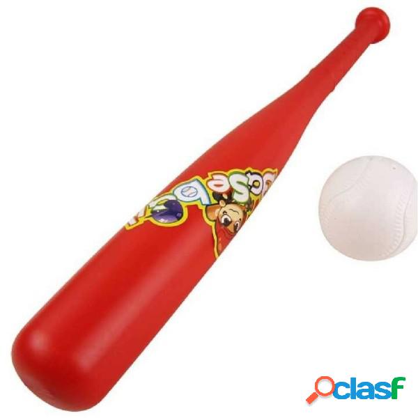 Trade Shop - Mazza Da Baseball In Plastica Con Pallina Palla