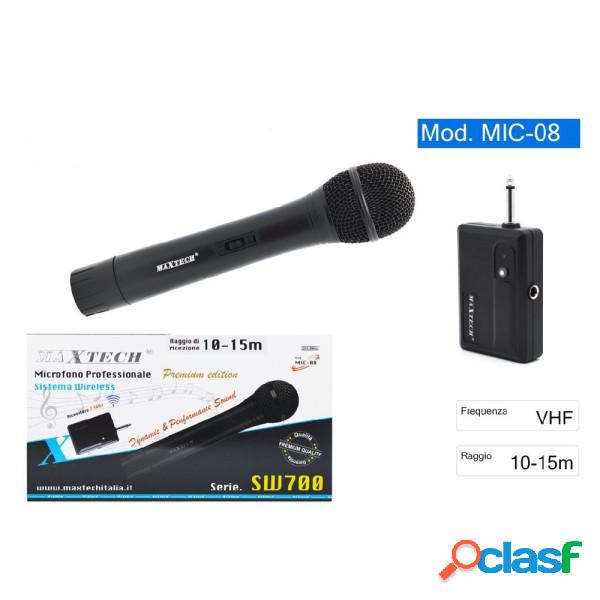 Trade Shop - Microfono Wireless Senza Fili Portatile