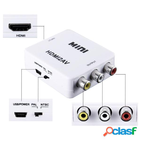 Trade Shop - Mini Adattatore Video Digitale Hdmi A Av Rca