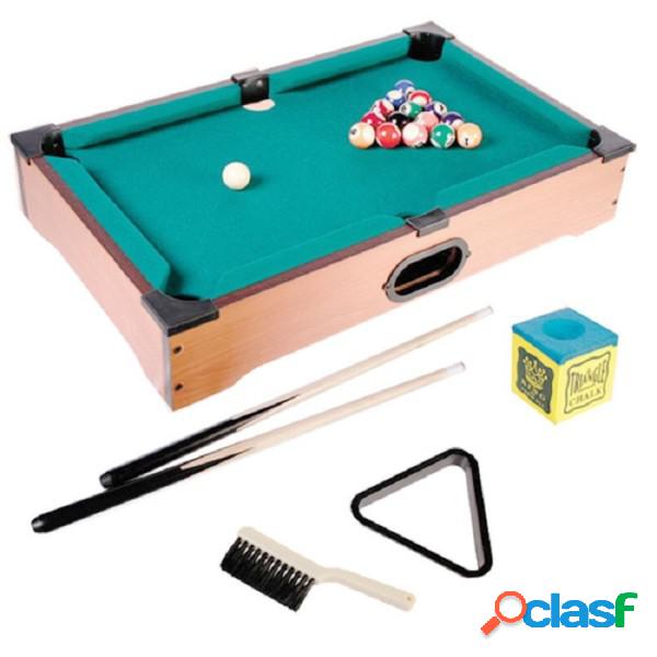 Trade Shop - Mini Biliardo Da Tavolo Gioco In Legno Con 2