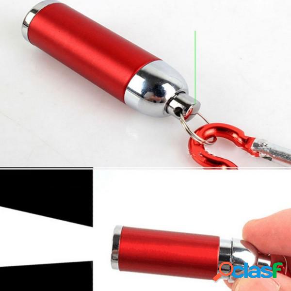 Trade Shop - Mini Torcia Porta Chiave In Alluminio Luce