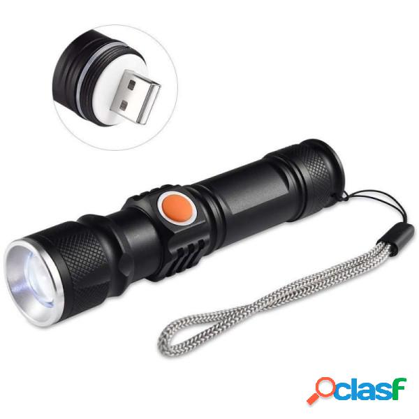 Trade Shop - Mini Torcia T6 Led Tascabile Cree Zoom 3