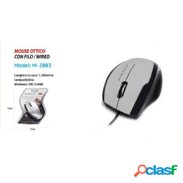 Trade Shop - Mouse Con Cavo Usb Per Computer Notebook Pc