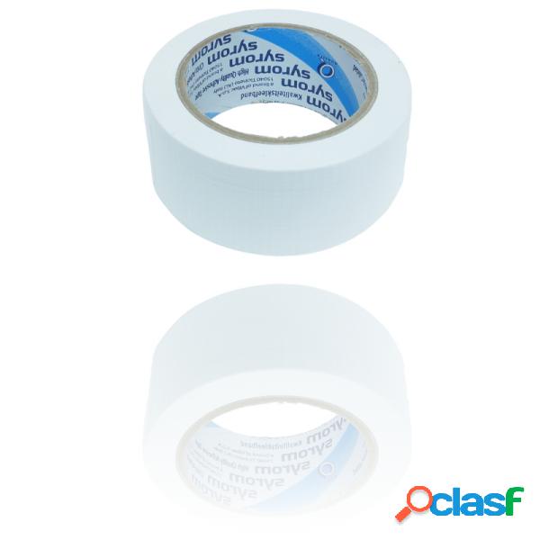 Trade Shop - Nastro Americano Bianco Telato Resistente 50 Mm
