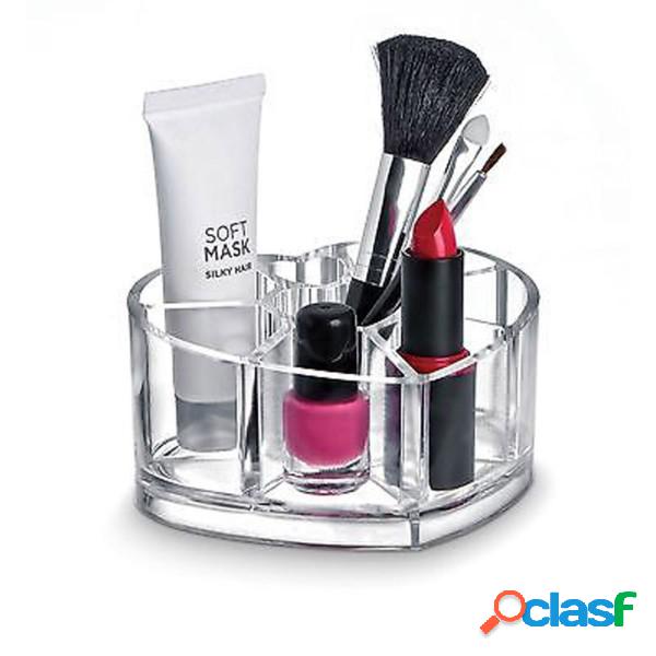 Trade Shop - Organizer Porta Trucco Forma Di Cuore Scatola