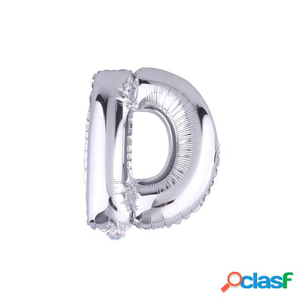 Trade Shop - Palloncino Gonfiabile Elio Lettera D Argento 35