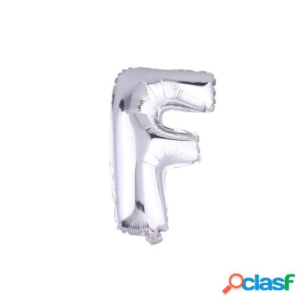 Trade Shop - Palloncino Gonfiabile Elio Lettera F Argento 35