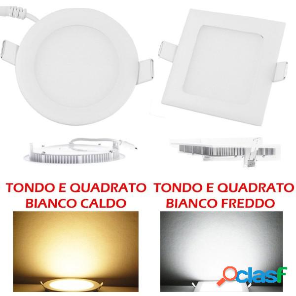 Trade Shop - Pannello A Led Tondo O Quadrato Ad Da Incasso