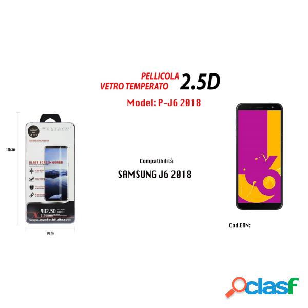 Trade Shop - Pellicola Vetro Temperato Per Samsung J6 2018