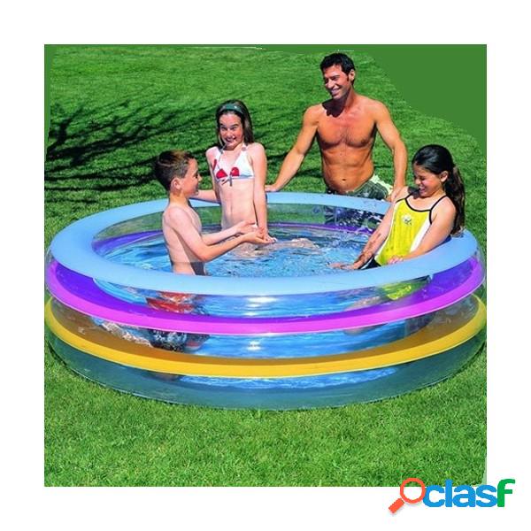 Trade Shop - Piscina Gonfiabile Rotonda Fuori Terra 3 Anelli