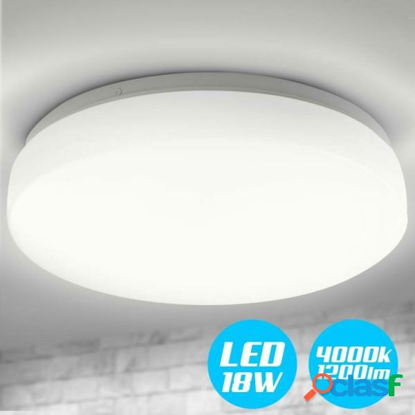 Trade Shop - Plafoniera Led Rotonda 18 W Luce Bianca 4000k