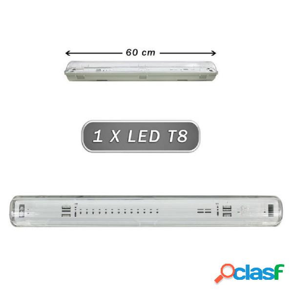 Trade Shop - Plafoniera Stagna 1 Neon Led Tubo T8 G13 60cm