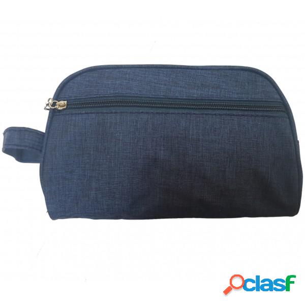 Trade Shop - Pochette Uomo Blu Gancio Tessuto Borsello