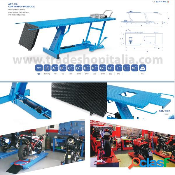 Trade Shop - Ponte Sollevatore Moto A Pedale 5000kg Pompa