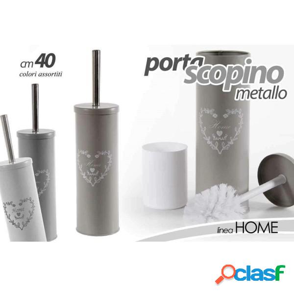 Trade Shop - Porta Scopino Bagno 40 Cm Metallo Decoro Home
