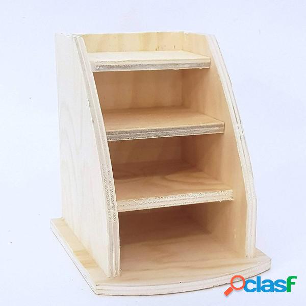 Trade Shop - Portapenne 3 Scomparti Orizzontali Legno 63818