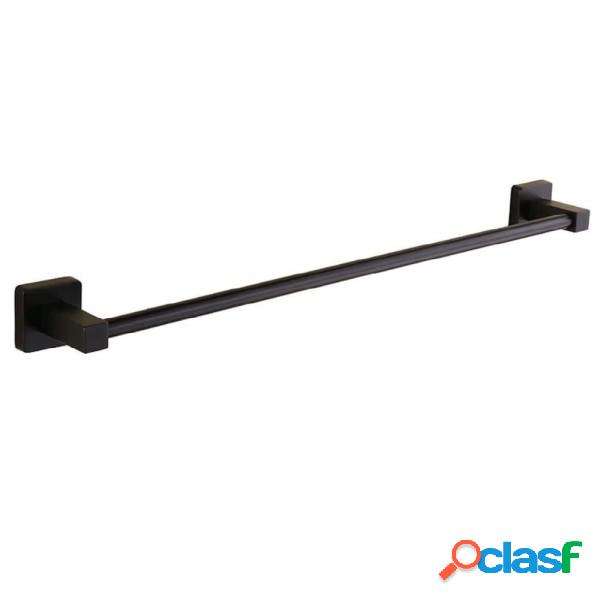 Trade Shop - Portasciugamani In Acciaio Inox Singolo Nero Da