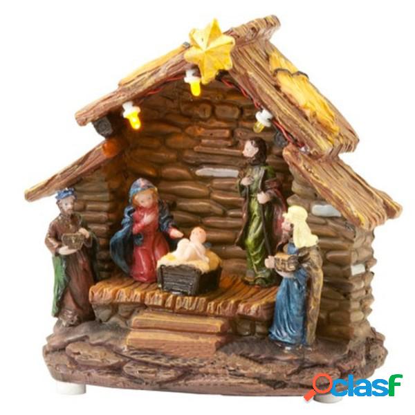 Trade Shop - Presepe Natale Illustrazione Natalizia 3 Led