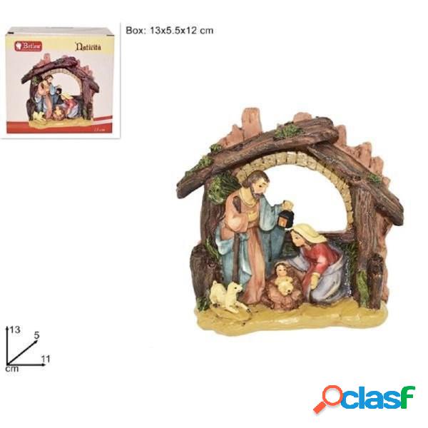 Trade Shop - Presepe Natività In Resina Scenario Sacra