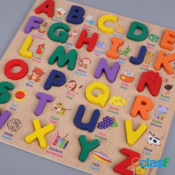 Trade Shop - Puzzle Alfabeto 3d Giocattolo Educativo Bambini