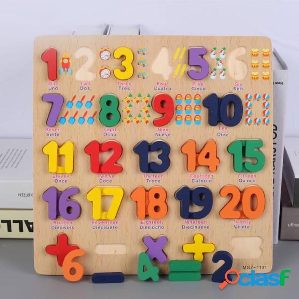 Trade Shop - Puzzle Numeri 3d Giocattolo Educativo Bambini