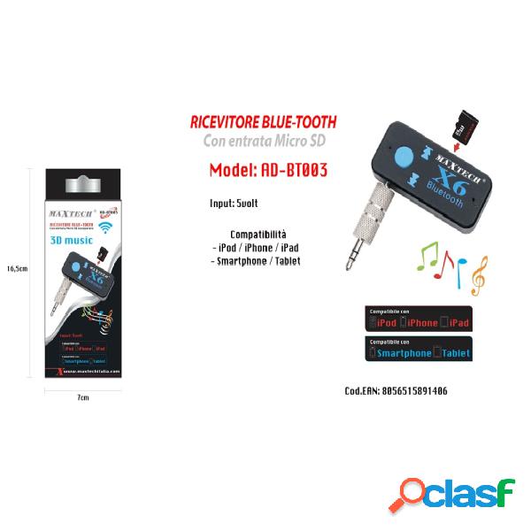 Trade Shop - Ricevitore Bluetooth Adattatore Audio Portatile