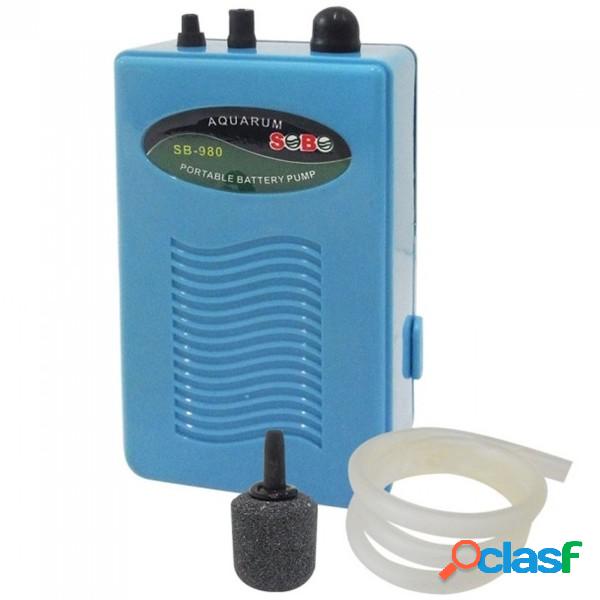 Trade Shop - Sb-980 Aeratore A Batterie Per Acquario Aria