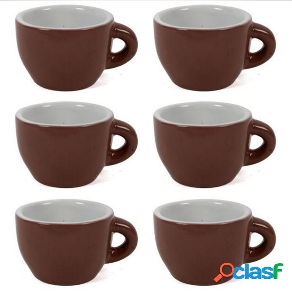 Trade Shop - Servizio Set 6 Tazzine Da Caffe Tazzina Bassa