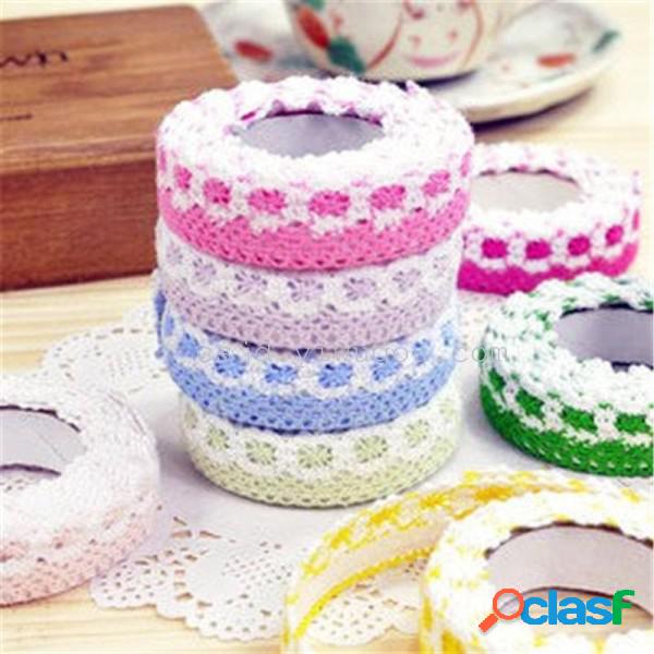 Trade Shop - Set 12 Pezzi Nastro Pizzo Merletto Bicolore