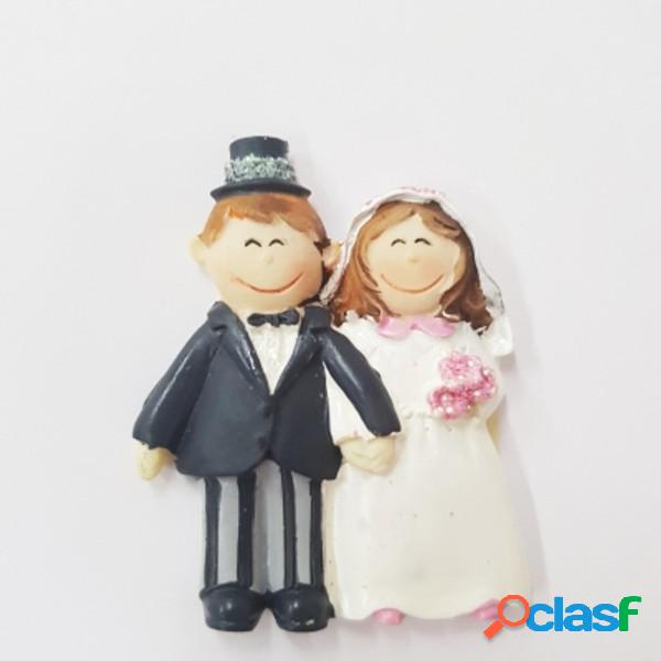 Trade Shop - Set 12 Pezzi Sposi Sposini Wedding In Ceramica