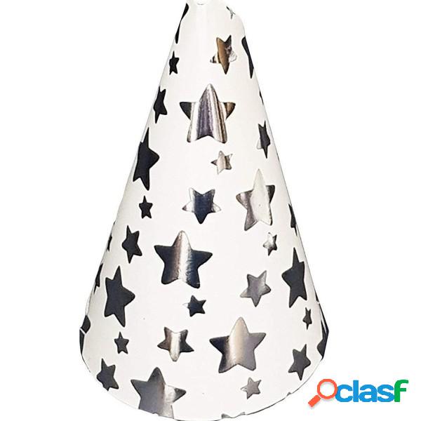 Trade Shop - Set 18 Pezzi Cappello Cono Stelle Argento