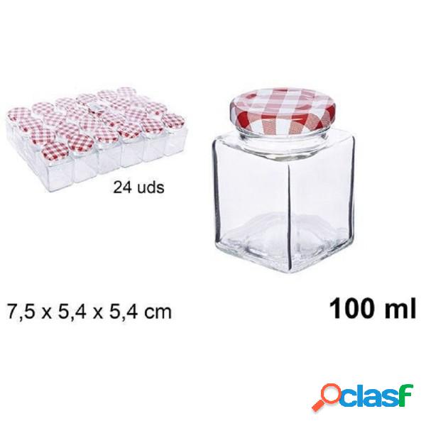 Trade Shop - Set 24 Pezzi Contenitore Barattolo In Vetro