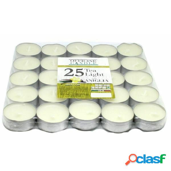 Trade Shop - Set 25 Pezzi Candele Bianche Profumate