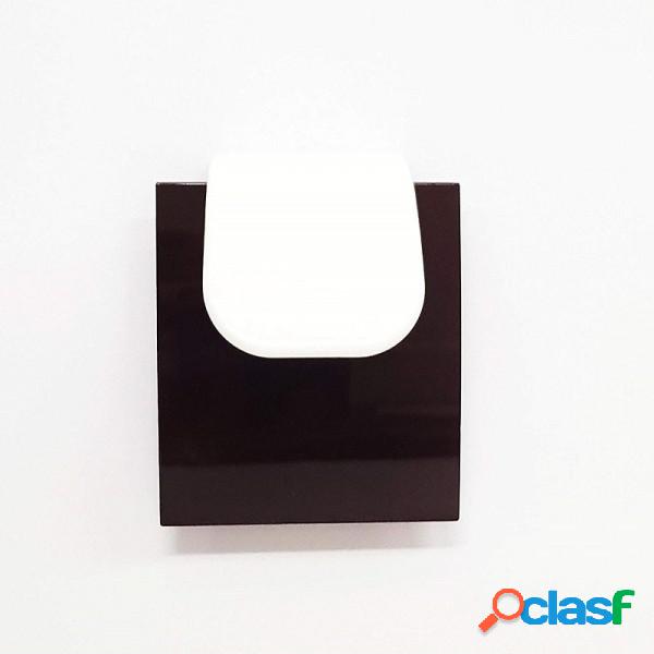Trade Shop - Set 2pz Gancio Adesivo 2.5kg 6x6x4cm Plastica