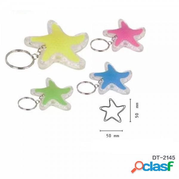 Trade Shop - Set 4 Pezzi Mini Torcia Led Portachiavi A Forma