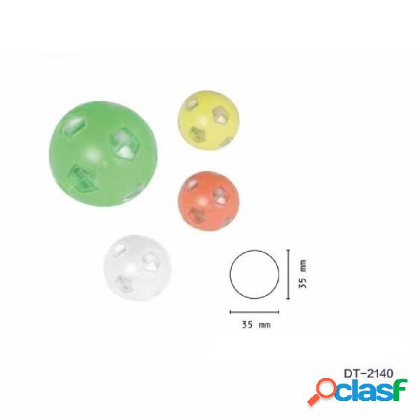 Trade Shop - Set 4 Pezzi Mini Torcia Portachiavi Led Pallone