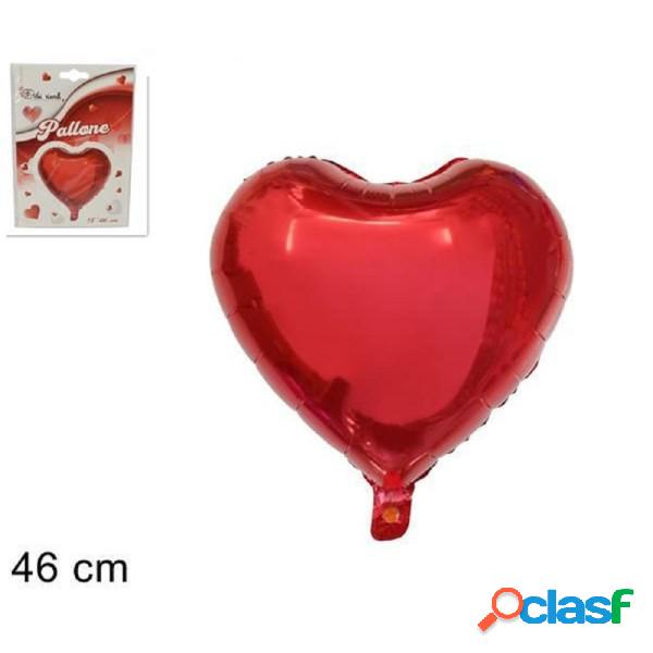 Trade Shop - Set 4pz Cuore Rosso Elio 46cm 18" Pallone