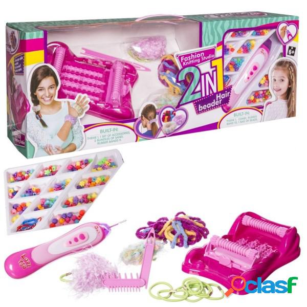 Trade Shop - Set Hair Beader Crea Codini E Trecce Gioiello