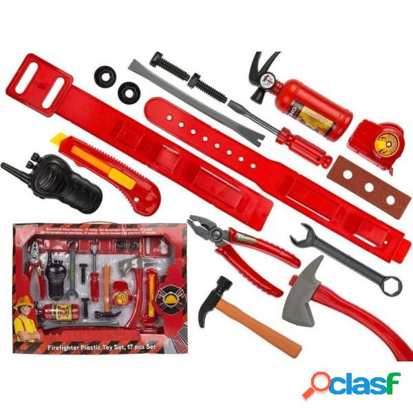 Trade Shop - Set Pompiere In Plastica 17pz Accessori