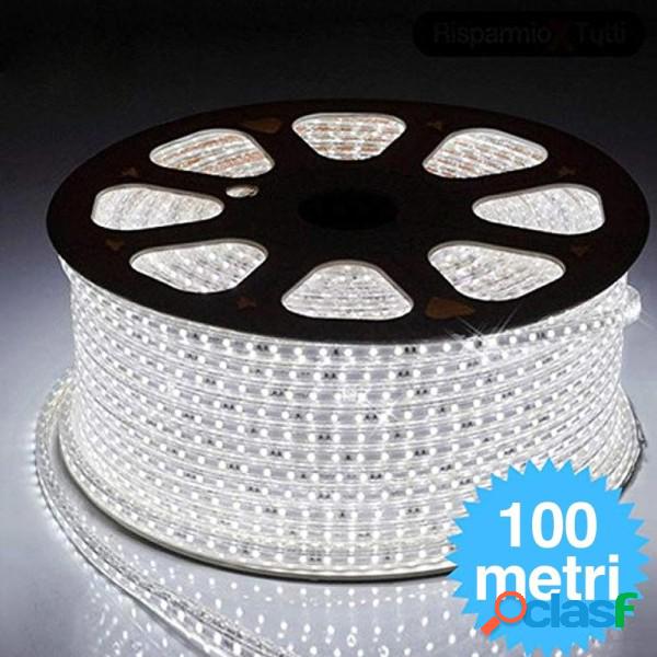 Trade Shop - Striscia Led 5050 Flessibile Bobina 100mt Luce