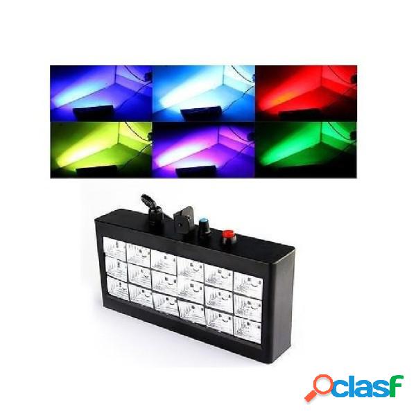 Trade Shop - Strobo 18 Led Luce Rgb Proiettore Faro Effetto